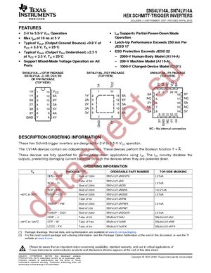 SN74LV14ADR datasheet  